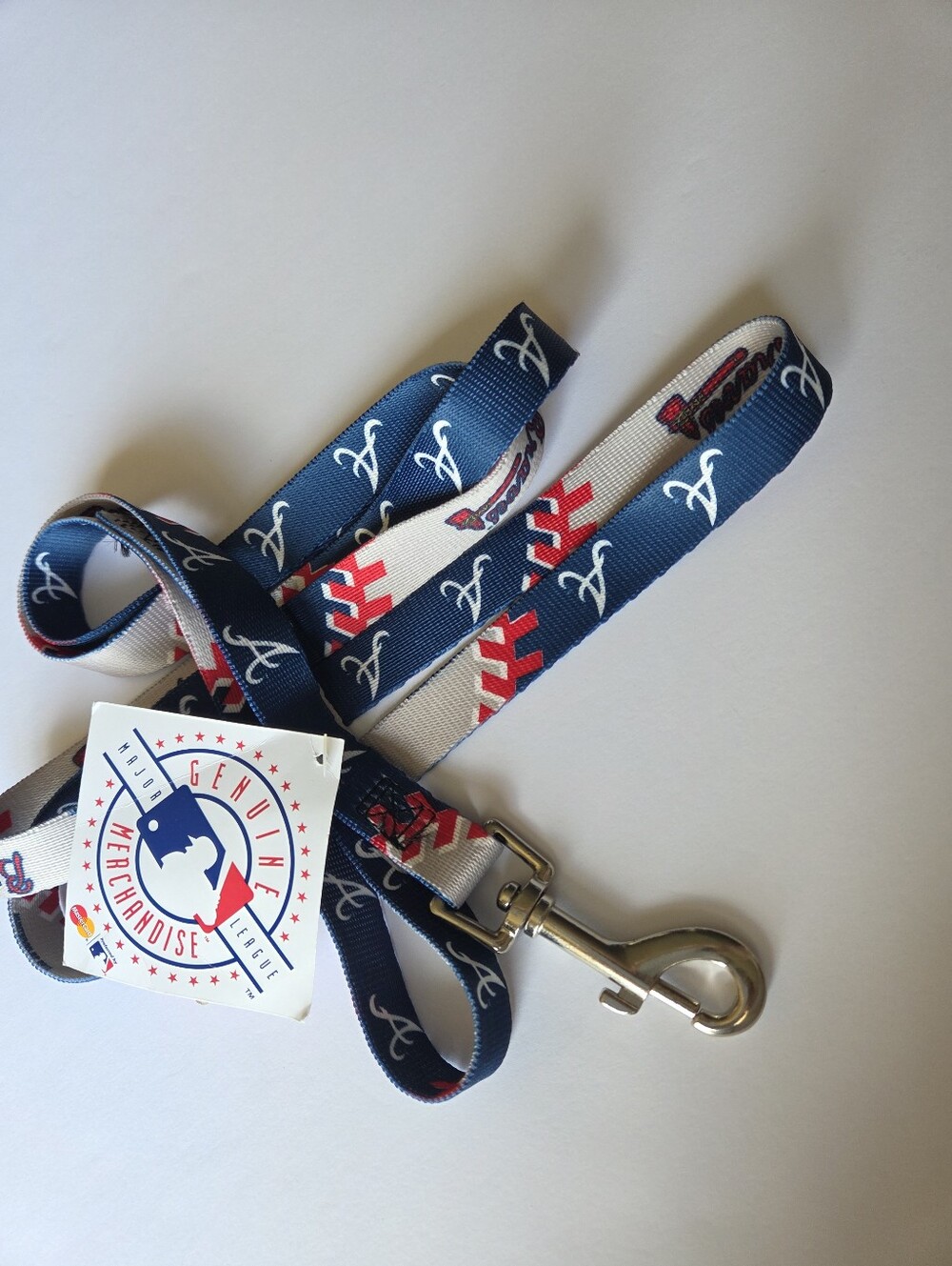 Atlanta Braves Dog Leash MLB HUNTER Baseball NWT Blue Red Tomahawk Logo - Picture 5 of 5